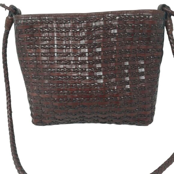 Dillard's Brown Leather Crossbody Bag - Picture 1 of 16